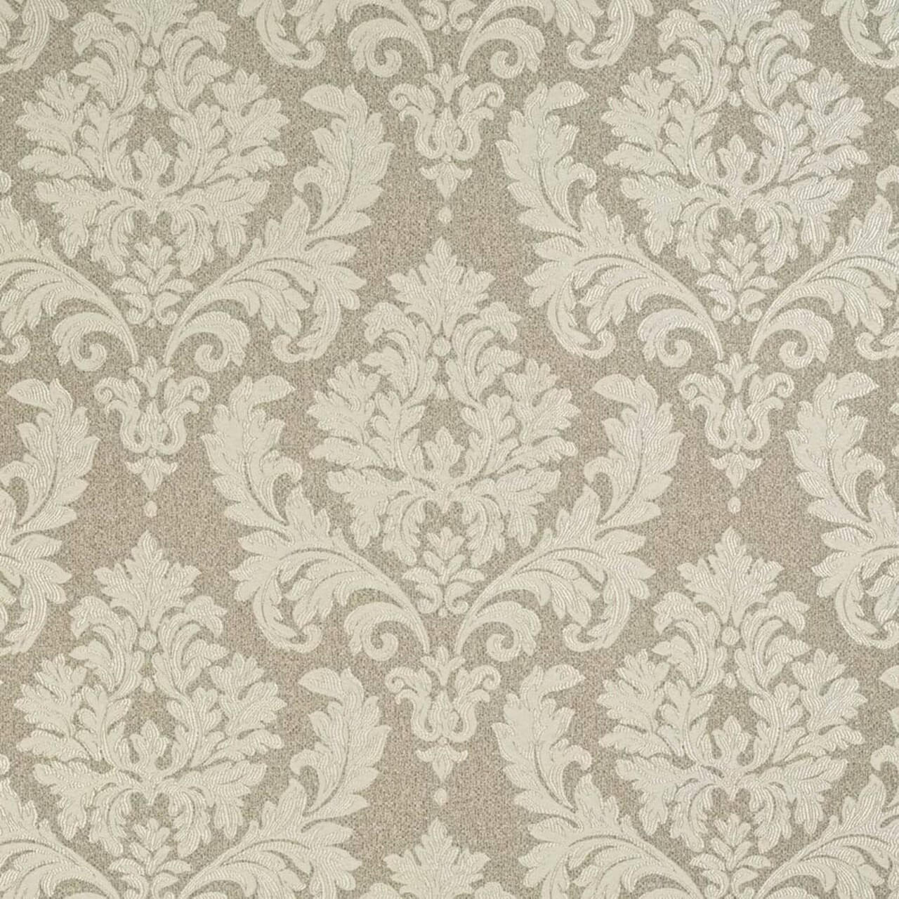 Natural Damask Woven Pattern Upholstery Fabric by The Yard - SKU: Huey Beige